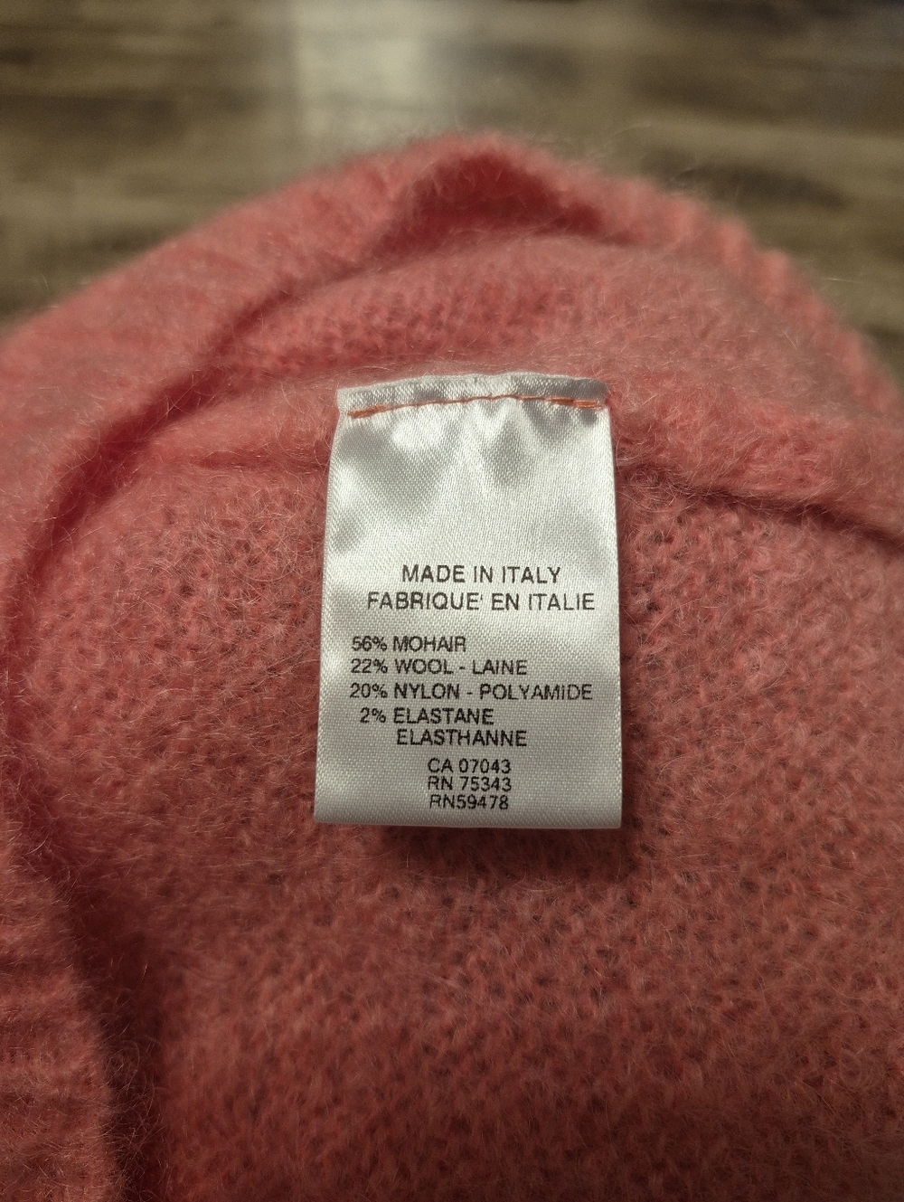 Cozy Scoop Neck Sweater in Coral Pink - Picture 5 of 6